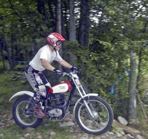 Mike Waller...BSA Britannia.trials ...